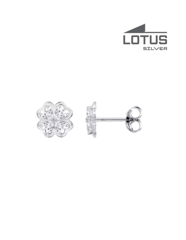 LOTUS SILVER EARRINGS